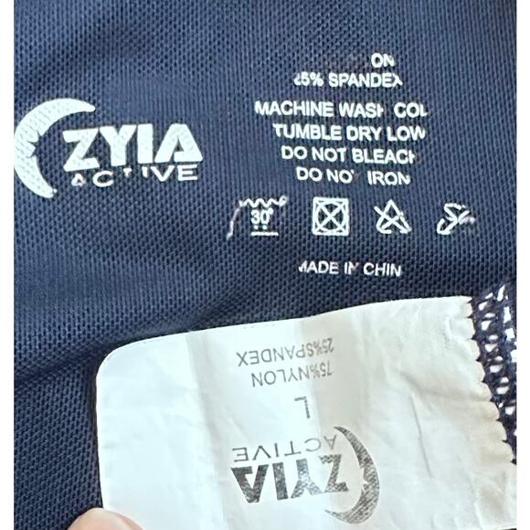 Zyia Active|Racerback with Mesh Tank Top|Navy|SZ‎ L - Picture 5 of 6